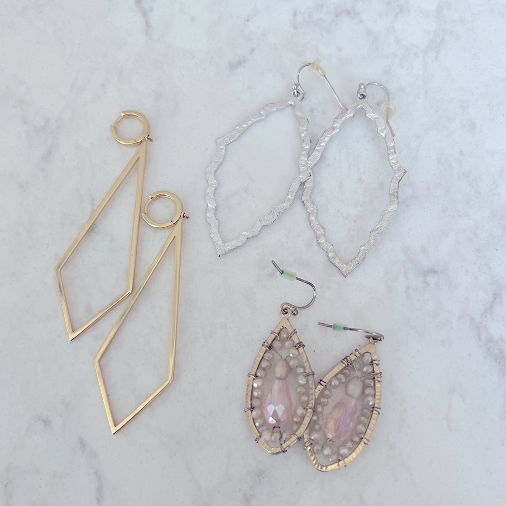 Earring set of 3 pair